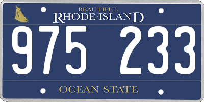 RI license plate 975233