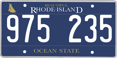 RI license plate 975235