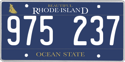 RI license plate 975237