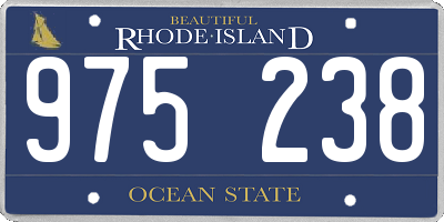 RI license plate 975238