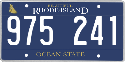 RI license plate 975241