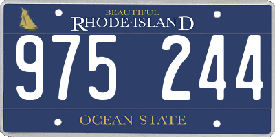 RI license plate 975244