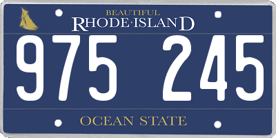 RI license plate 975245