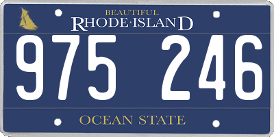 RI license plate 975246