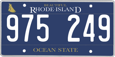 RI license plate 975249