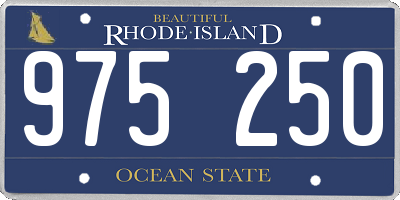RI license plate 975250