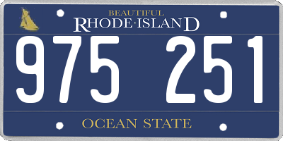 RI license plate 975251