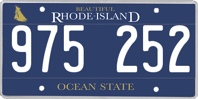 RI license plate 975252