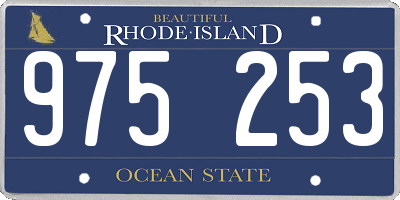 RI license plate 975253