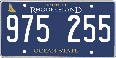 RI license plate 975255