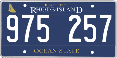 RI license plate 975257