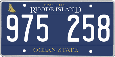 RI license plate 975258