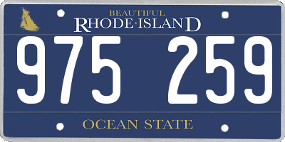 RI license plate 975259