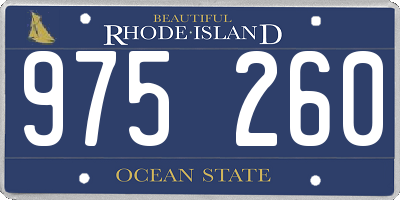 RI license plate 975260