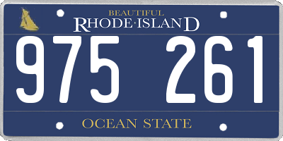 RI license plate 975261