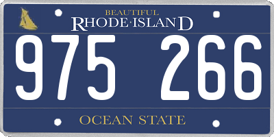 RI license plate 975266