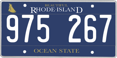 RI license plate 975267