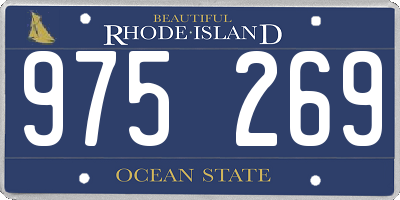 RI license plate 975269