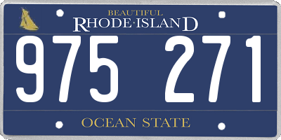 RI license plate 975271