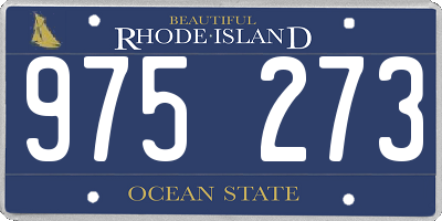 RI license plate 975273