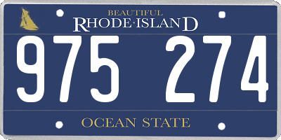 RI license plate 975274