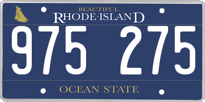 RI license plate 975275