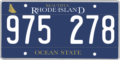 RI license plate 975278