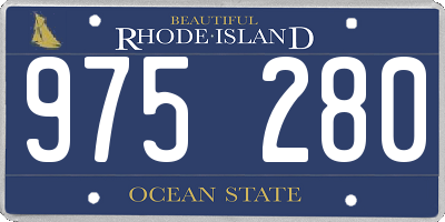 RI license plate 975280