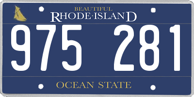 RI license plate 975281