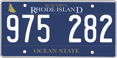 RI license plate 975282