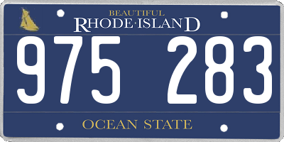 RI license plate 975283