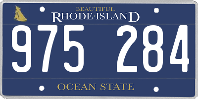 RI license plate 975284