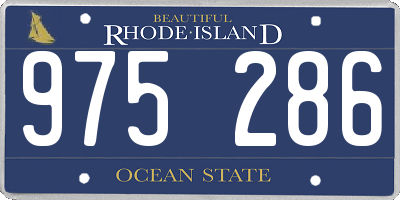 RI license plate 975286