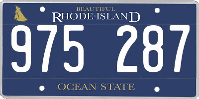 RI license plate 975287