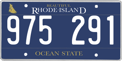 RI license plate 975291