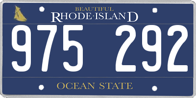 RI license plate 975292