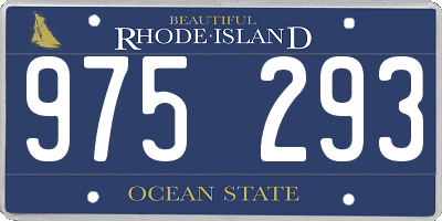 RI license plate 975293