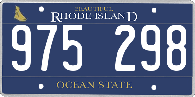 RI license plate 975298