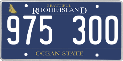 RI license plate 975300