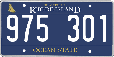 RI license plate 975301