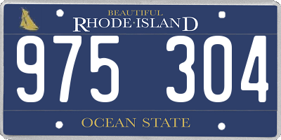 RI license plate 975304