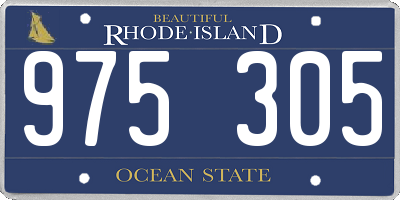 RI license plate 975305