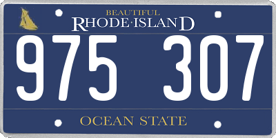 RI license plate 975307