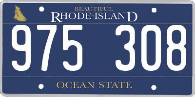 RI license plate 975308