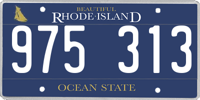 RI license plate 975313