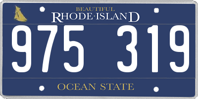 RI license plate 975319