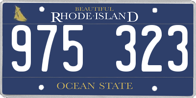 RI license plate 975323