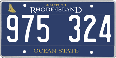 RI license plate 975324