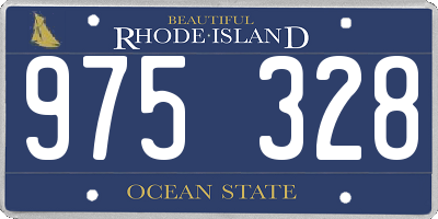 RI license plate 975328