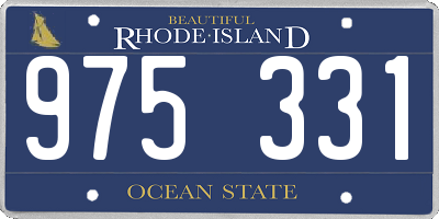 RI license plate 975331
